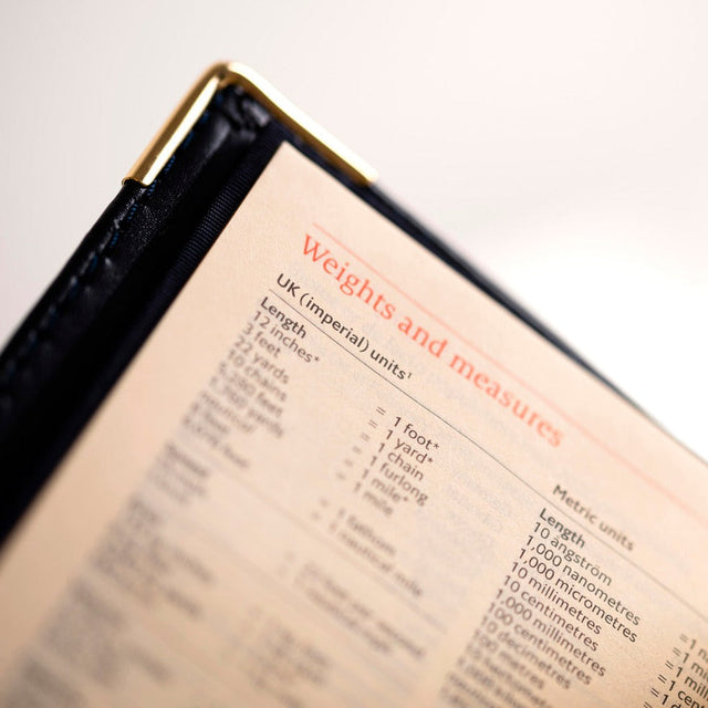 The Economist - 2027 Calendar Year Planner - 12 Month (175mm x 94mm) Week-to-View Diary - Blue Fine Grain Leather Cover - The Economist Wallet Diary Range (EWALDBLU-27)