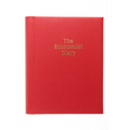 The Economist - 2027 Calendar Year Planner –  12 Month (260 x 210mm) Day-to-Page Diary – Luxury Leather Cover in Red - The Economist Desk Diary Range (EPADR-27)