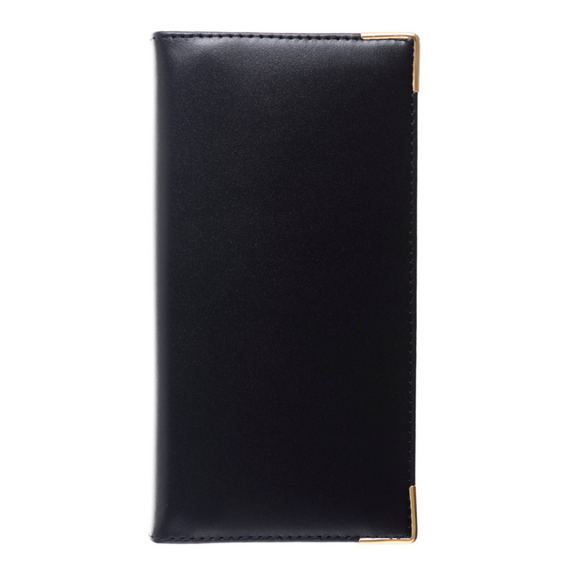 The Economist - 2027 Calendar Year Planner - 12 Month (175mm x 94mm) Week-to-View Diary - Black Fine Grain Leather Cover - The Economist Wallet Diary Range (EWALDBLK-27)