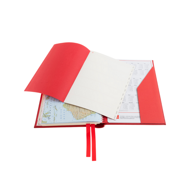 2025 Desk Diary - Week-to-View Planner - Red