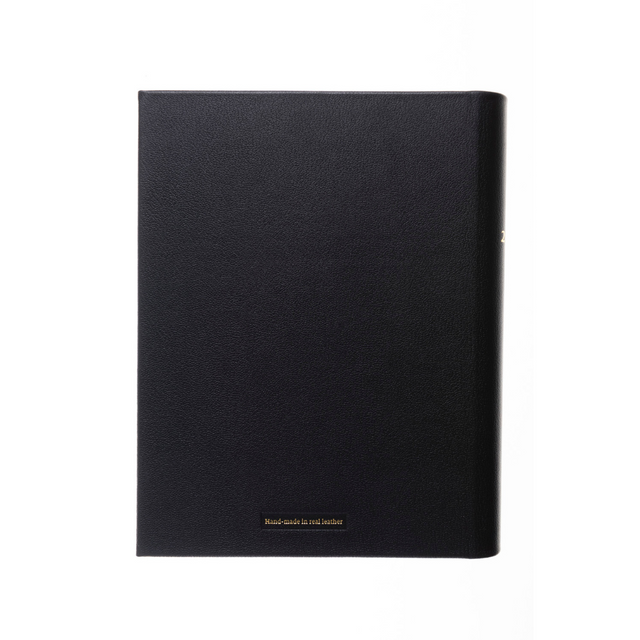The Economist - 2027 Calendar Year Planner –  12 Month (260 x 210mm) Week-to-View Diary – Luxury Leather Cover in Black - The Economist Desk Diary Range (EDDBLK-27)