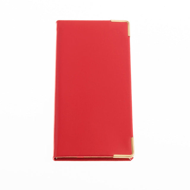 The Economist - 2027 Calendar Year Planner - 12 Month (170mm x 85mm) Week-to-View Diary - Luxury Leather Cover in Red - The Economist Pocket Diary Range (EPDR-27)