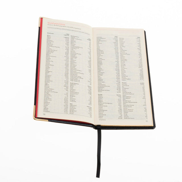 The Economist - 2027 Calendar Year Planner - 12 Month (170mm x 85mm) Week-to-View Diary - Luxury Leather Cover in Black - The Economist Pocket Diary Range (EPDBLK-27)