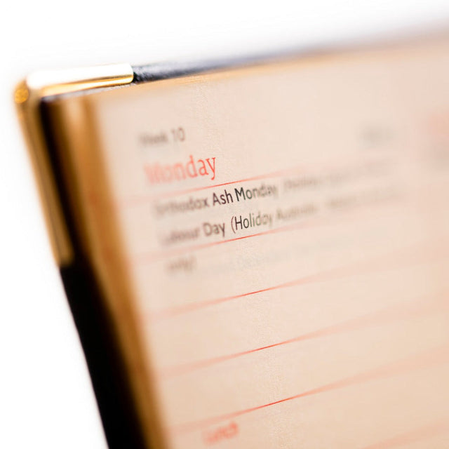 The Economist - 2027 Calendar Year Planner - 12 Month (170mm x 85mm) Week-to-View Diary - Luxury Leather Cover in Blue - The Economist Pocket Diary Range (EPDBLU-27)