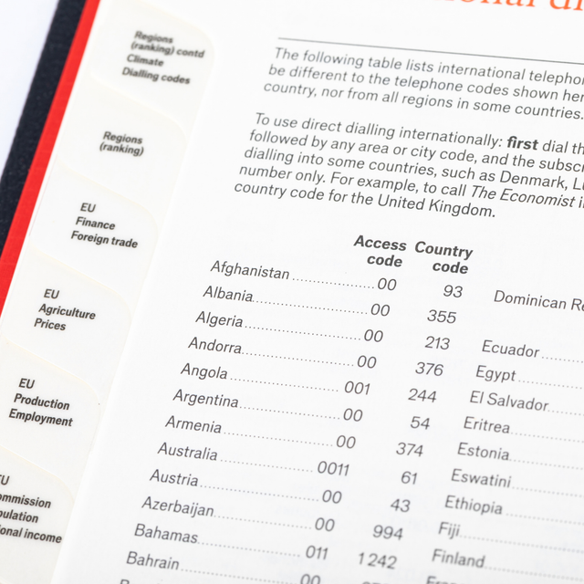 The Economist - 2027 Calendar Year Planner –  12 Month (260 x 210mm) Week-to-View Diary – Luxury Leather Cover in Red - The Economist Desk Diary Range (EDDR-27)