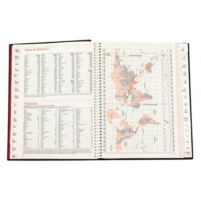 The Economist - 2027 Calendar Year Planner –  12 Month (260 x 210mm) Week-to-View Diary – Luxury Leather Cover in Blue - The Economist Desk Diary Range (EDDBLU-27)
