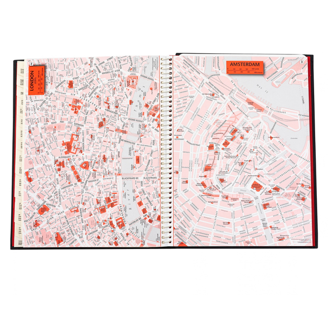 The Economist - 2027 Calendar Year Planner –  12 Month (260 x 210mm) Week-to-View Diary – Luxury Leather Cover in Black - The Economist Desk Diary Range (EDDBLK-27)