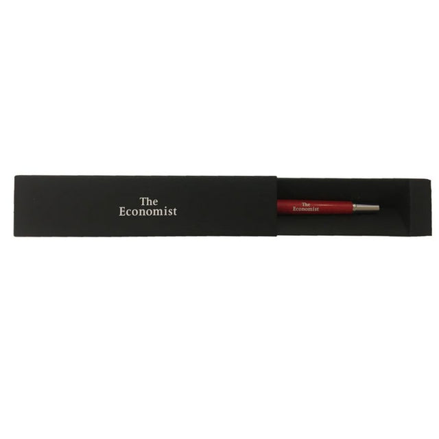 The Economist Rollerball Pen with Lid and Gift Box - Red